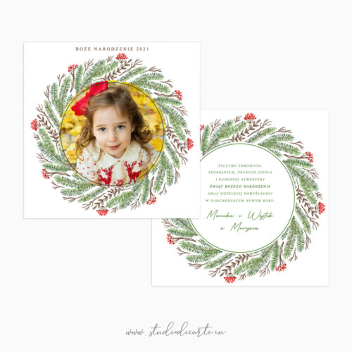 wyjątkowe, spersonalizowane karty świąteczne z Twoim zdjęciem i życzeniami świątecznymi